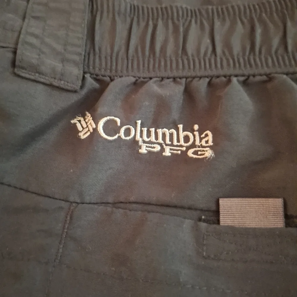 Columbia PFG Omni-Shade Men's Nylon Black Cargo Shorts